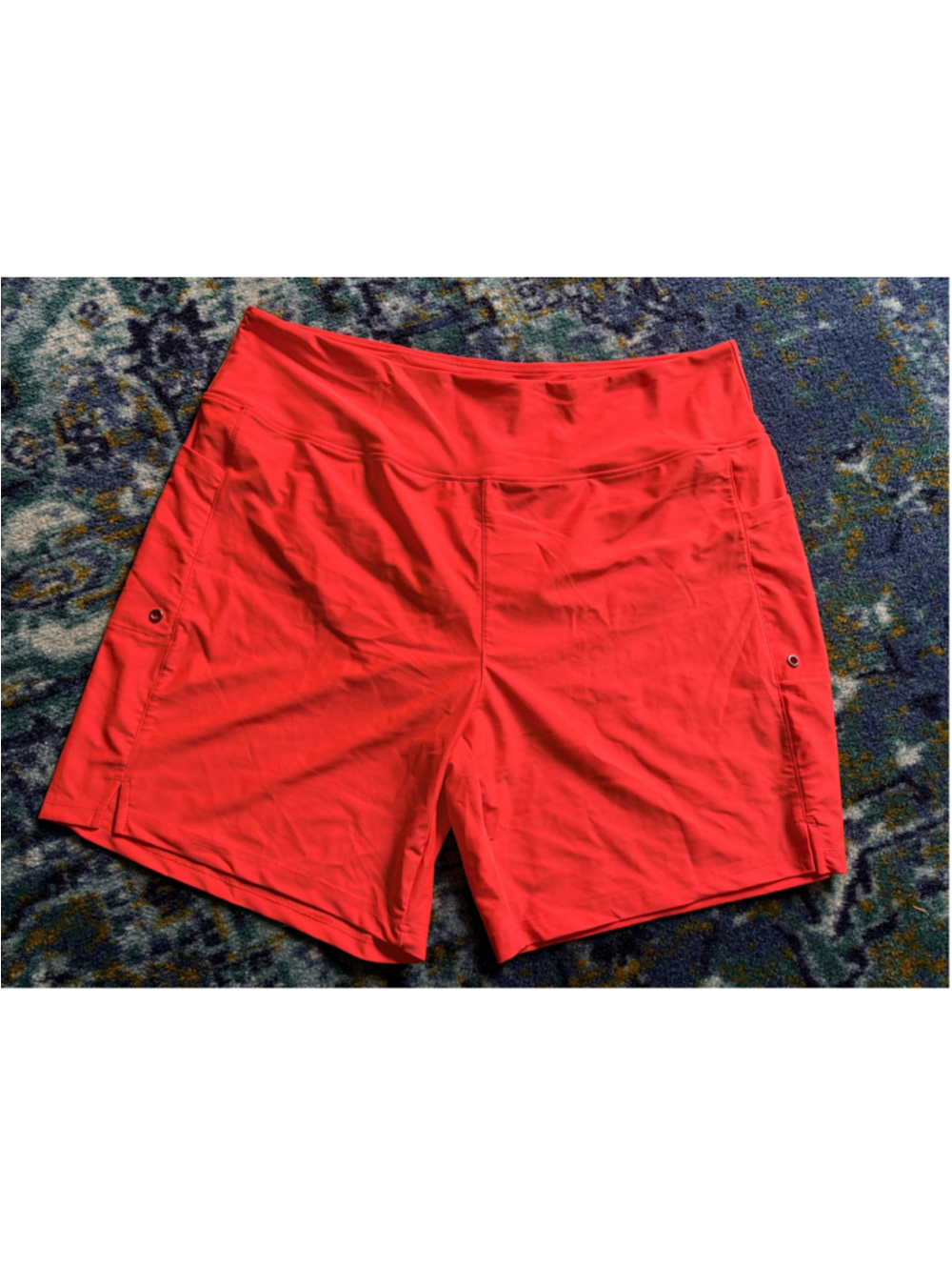 Gradual Red Orange Athletic Shorts Size XXXL New With Tags Built-In Liner